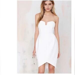 KEEPSAKE the Label White Strapless Dress XS